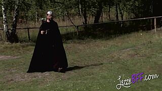 two big titted girls playing with toys together