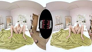 Virtual Taboo Prank: Blonde Pussy Shaved and Handjob