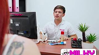 Milky peru - big ass redhead is a police station cocksucker