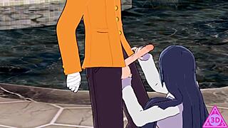 anime couple engages in intimate activities uncensored