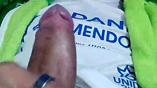 Young Twink's Exciting Masturbation Session with Tall Cock Slapping