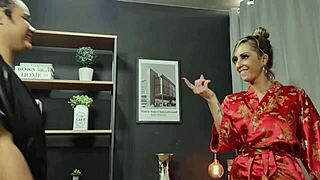 Blonde Milf Massage Therapist Fucks Brunette Client In Lingerie