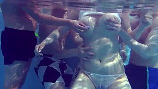 this asian girl got wild in a hardcore japanese gangbang scene.