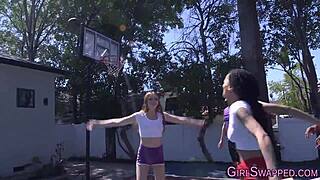 Stepdaughter teen joins taboo foursome with fingering and oral