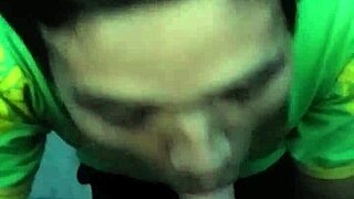 Can a straight guy handle this intense gay blowjob from a horny bottom?