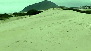 grabbing the fisherman's rod in public outdoor brazilian voyeur scene