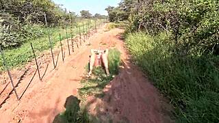 Piss on My Girlfriend's Face at Nude Resort POV