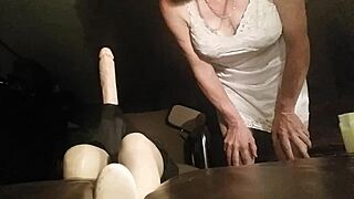 person in panties and pantyhose crossdressing