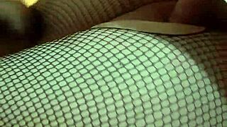 check out bama's best in fishnets sucking that big cock like a pro.