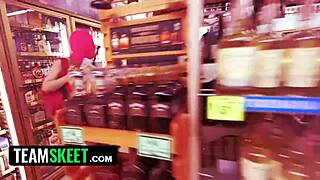 Octavia Red's Big Tits Get Cum After Dirty Interview?