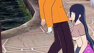 anime couple engages in intimate activities uncensored