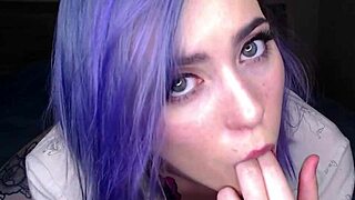 Stacy Moon plays dirty in a hot GFE roleplay, fingering and teasing with a dildo