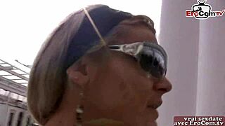 Skinny French Blonde Teen Picked Up For Public Sex