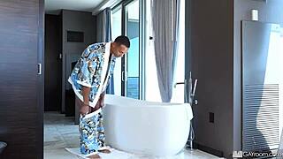 gayroom massage therapist gives a rubdown to huge bbc