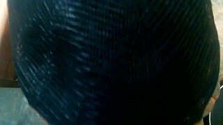 Big black cock gets blowjob from big tits girl