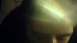 returning for another face fucking session with the big black cock