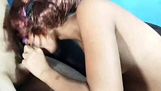 On webcam, I made her suck my dick and came on her face.