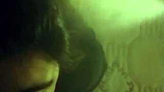 returning for another face fucking session with the big black cock