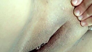 Beautiful Amateur Moans While Fingering Wet Pussy on Bed