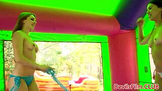 Why does this lesbo babe dominate her pretty girlfriend’s face?