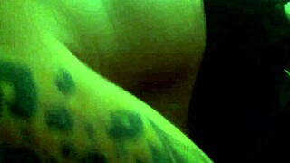 Big black cock gets blowjob from big tits girl