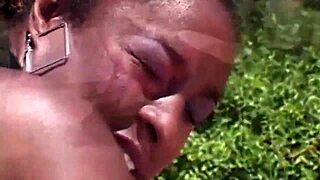 All Natural Ebony Babe Enjoys Outdoor Adventures