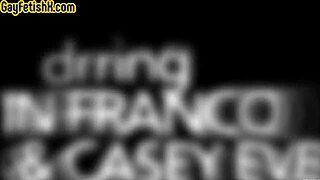 why is the leather stud whipping his sub's ass?