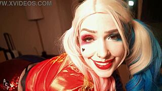 rachel luxe som harley quinn får fitta förstörd av gibby clownen