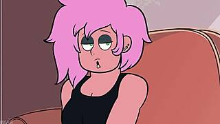 not so mystery girl feels excited in her new cartoon adventure