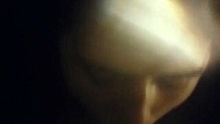 returning for another face fucking session with the big black cock