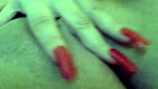 busty blonde milf cums from clit play