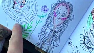 Hot teen babe nikole nash squirts in public art session