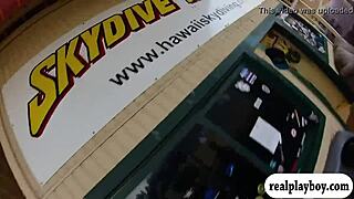 These lovely babes are enjoying sky diving and boar hunting in the outdoors.