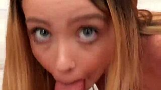 Hot teen babe nikole nash squirts in public art session