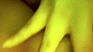 horny slut masturbates and cums hard