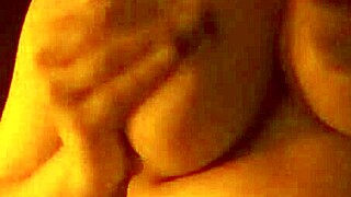 horny slut masturbates and cums hard