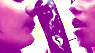 Milk cream girls are enjoying their milk cream time