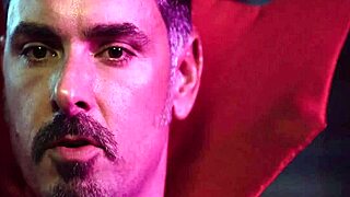 Blonde Kenzie Taylor rides in Spidey Pool parody scene