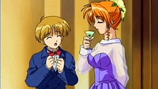 Horny hentai babe rides hard in wild animated scene.