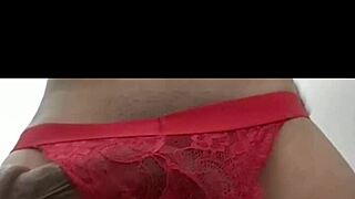 Look at this beautiful lace panties with used towel?