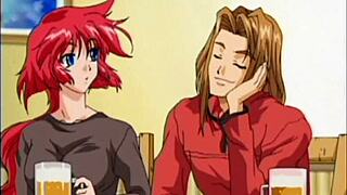 Horny hentai babe rides hard in wild animated scene.