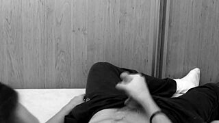 Honka's suggestive gay masturbation session unfolds slowly.