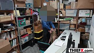 this pretty gal is a thief getting punished