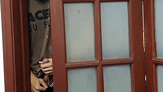 The Cuckold Saw Me Paying The Exotic Neighbor For A Big Cock Blowjob In The Dorm