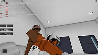 Ebony Amateur's First Doggystyle Fuck In Roblox Porn?