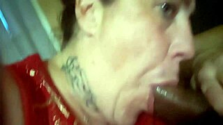 Jamie Cummings shoves black dick in mouth