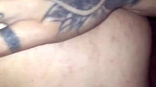 Athletic couple with tattoos enjoy passionate sex