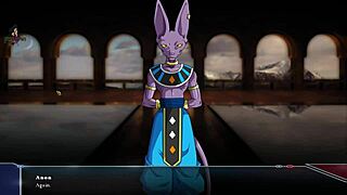 In Dragon Ball Divine Adventure Part 25, the milfy blowjob features asian blonde japanese monster alien voyeur anime cumshot