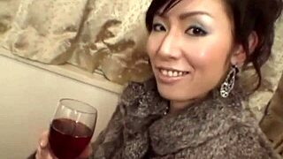 naughty japanese babe with perfect tits in steamy shower bath, oops forgot towel!