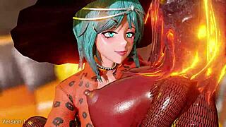 Feeling The Halloween Spirit With Futa's Big Tits And Monster Cock Fucking